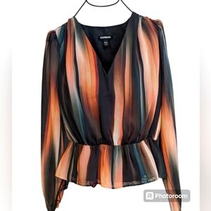 Express Multi Stripe Soft beautiful Top size XS